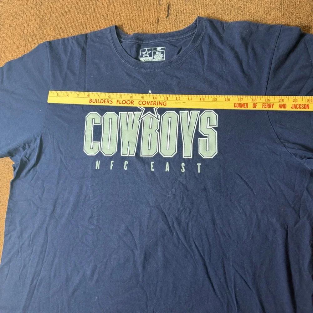 Dallas Cowboys T-Shirt Mens 2XL Navy Blue NFL Team Apparel NFC East Graphic Tee